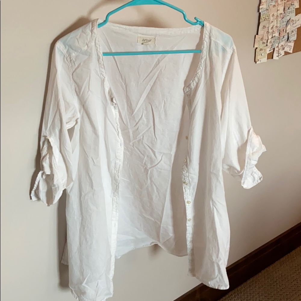 🕊AERIE LINEN SHIRT